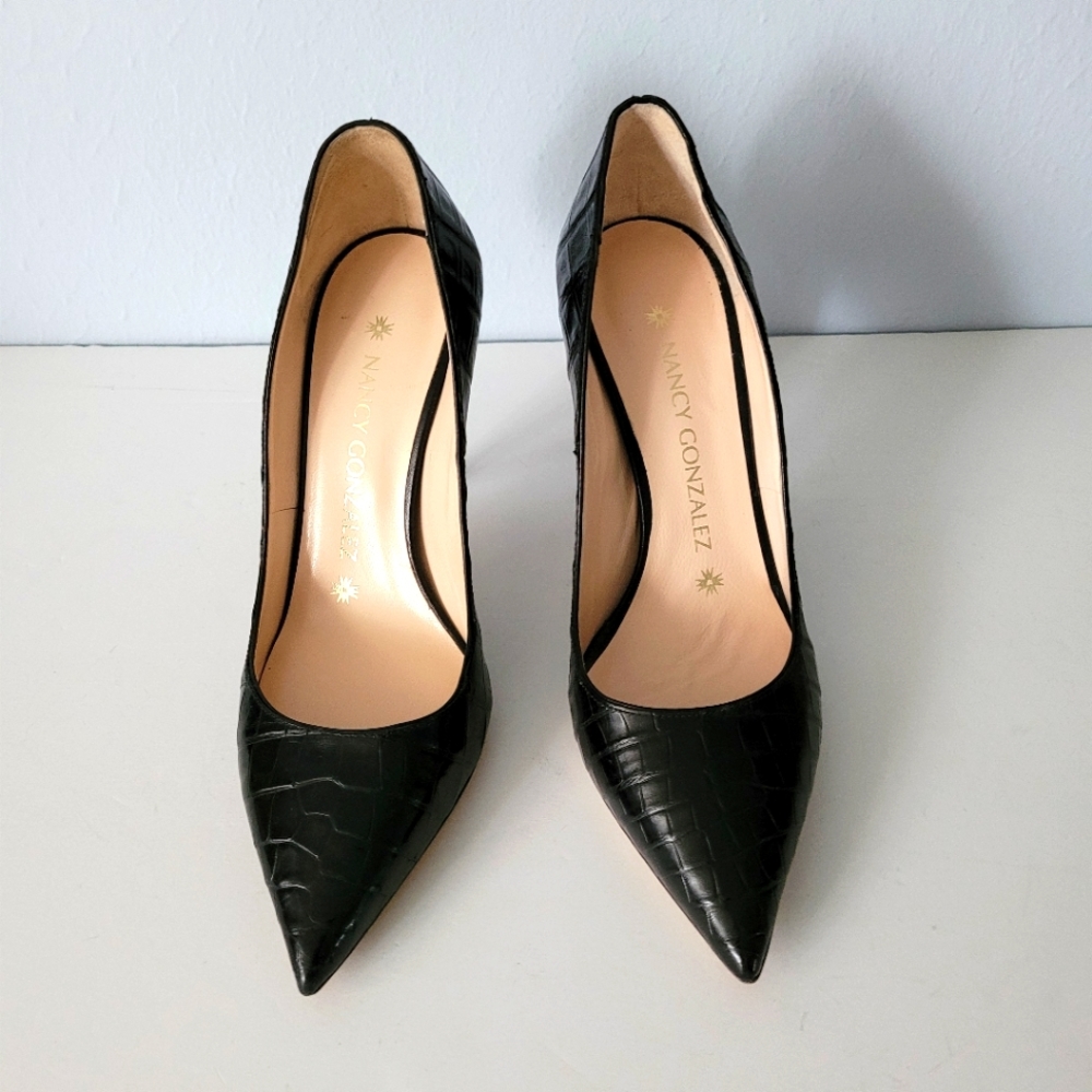 Nancy Gonzalez HOLLY Crocodile Heels